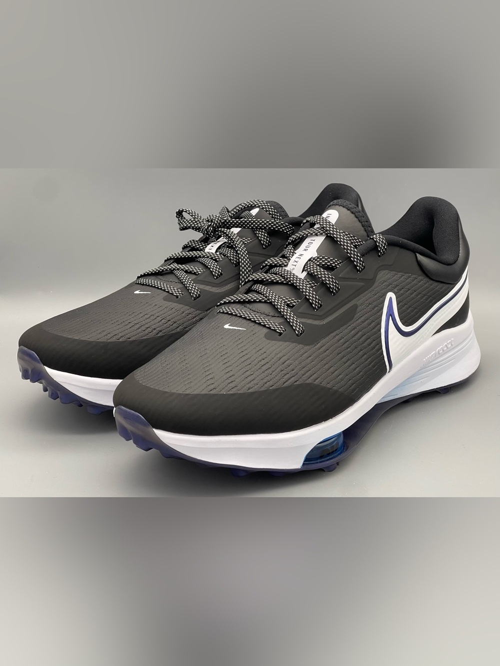 Nike Air Zoom Infinity Tour NEXT% 'Black Photo Blue' Golf Shoes Size 11 Wide NEW